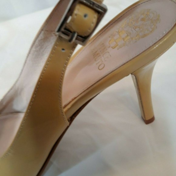 Vince Camuto 10 1/2  women's nude high heels - Picture 7 of 10